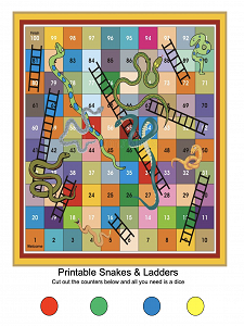 Printable Snakes & Ladders