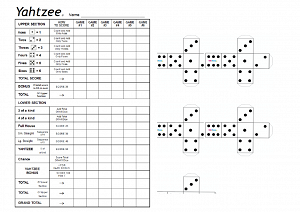 Printable Yahtzee